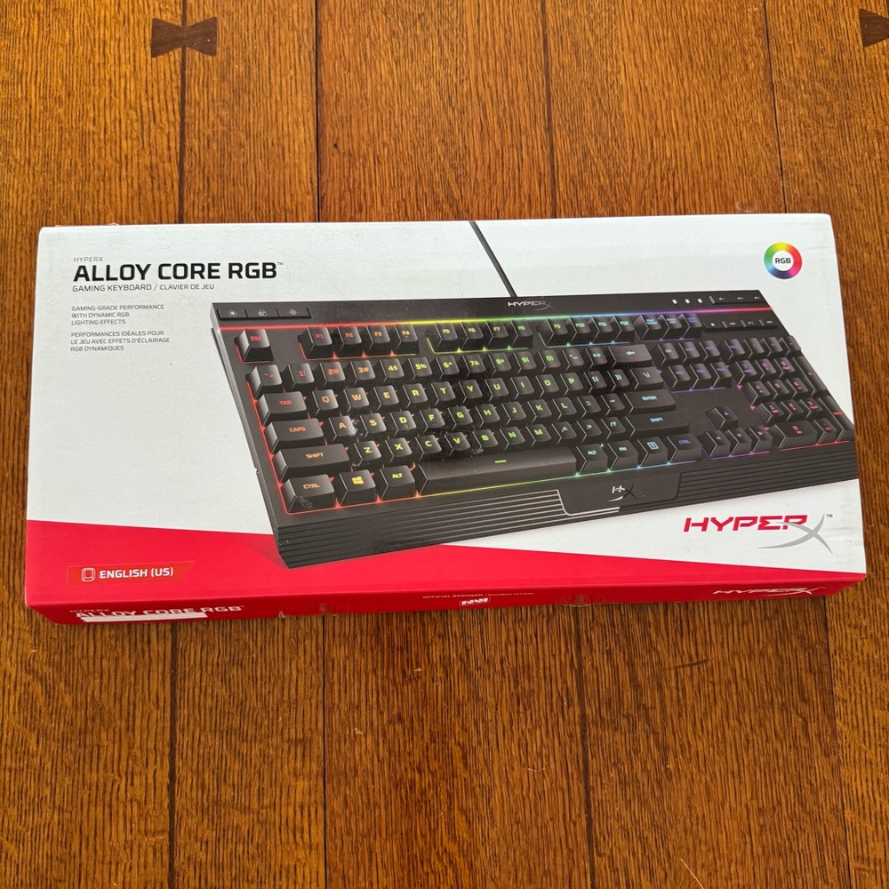 HyperX Alloy Core RGB Wired Gaming Keyboard HX-KB5ME2 tested working